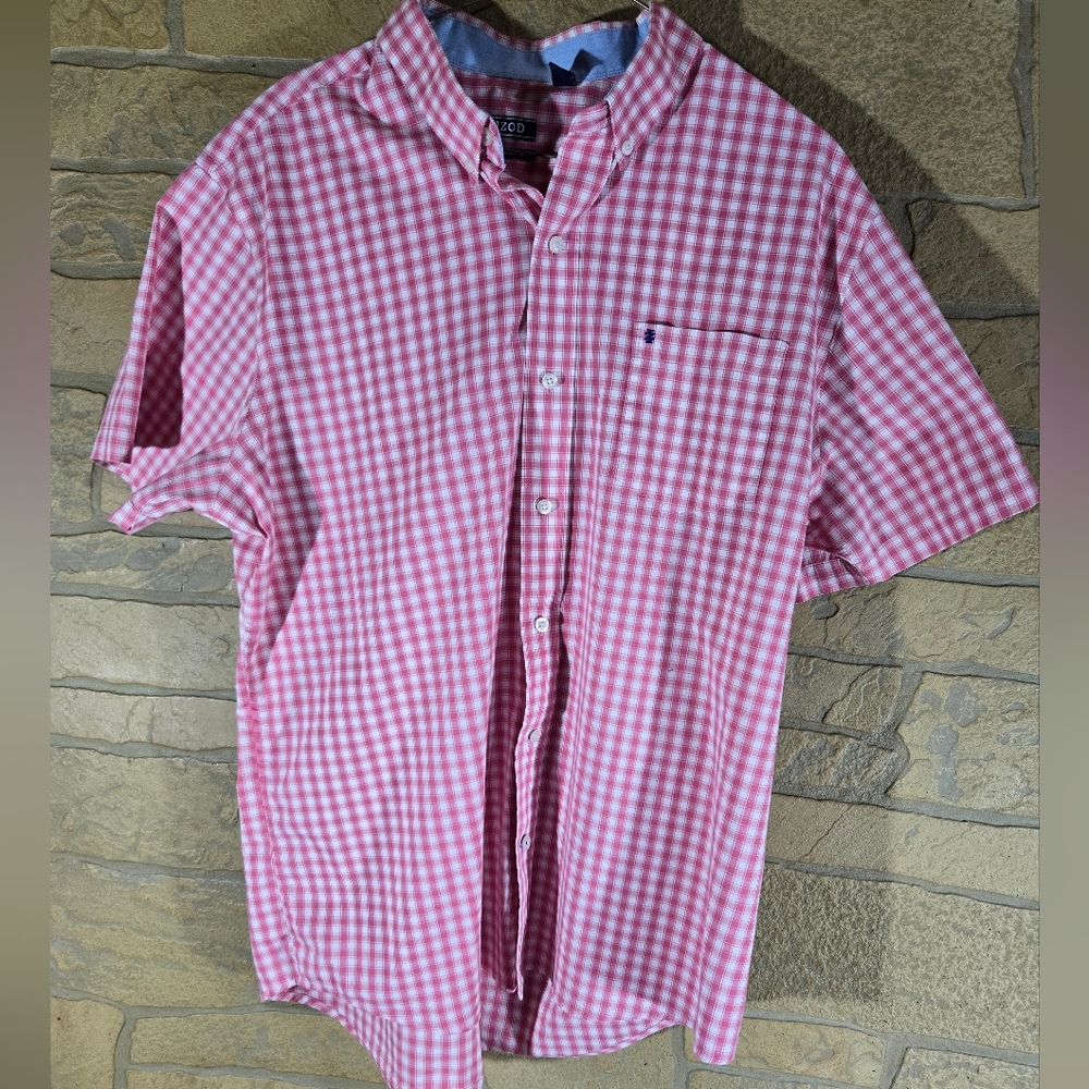 IZOD Non-Iron Stretch Button Down Shirt Men's Size XL